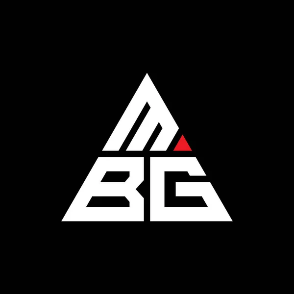 Mbg Dreieck Buchstabe Logo Design Mit Dreieck Form Mbg Dreieck — Stockvektor