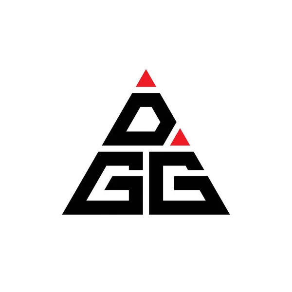 Dgg 삼각형 디자인 삼각형 Dgg 삼각형 디자인 모노그램 Dgg 삼각형 — 스톡 벡터