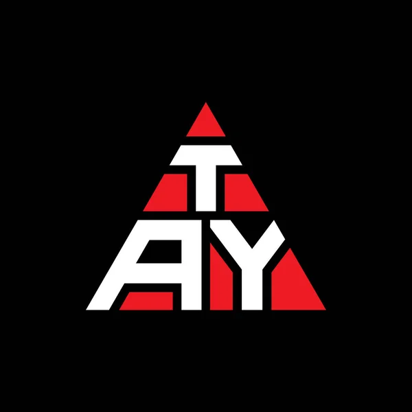 Tay Треугольник Письмо Дизайн Логотипа Треугольной Формой Монограмма Логотипом Треугольника — стоковый вектор