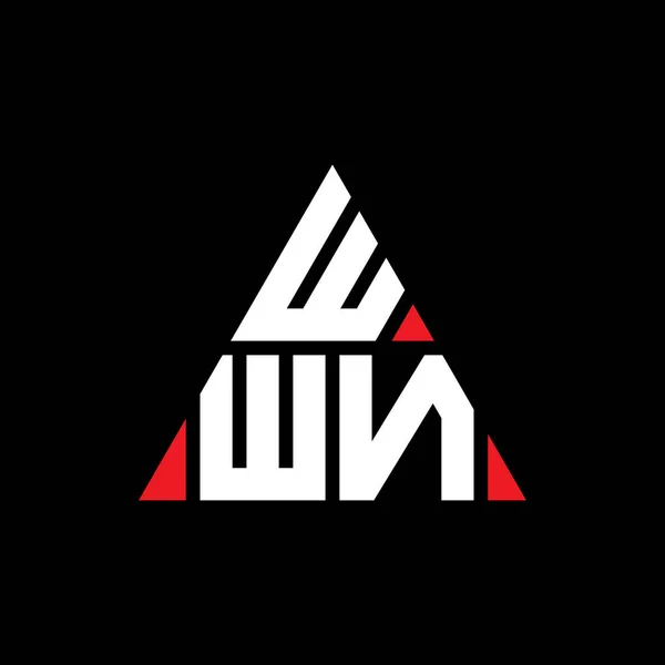 Wwn Triangle Letter Logo Design Triangle Shape Wwn Triangle Logo — Stock Vector