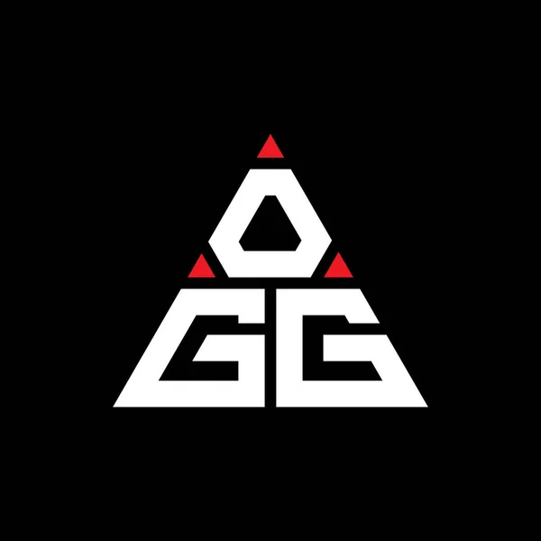 Ogg Driehoekig Logo Met Driehoekige Vorm Ogg Driehoekig Logo Ontwerp — Stockvector