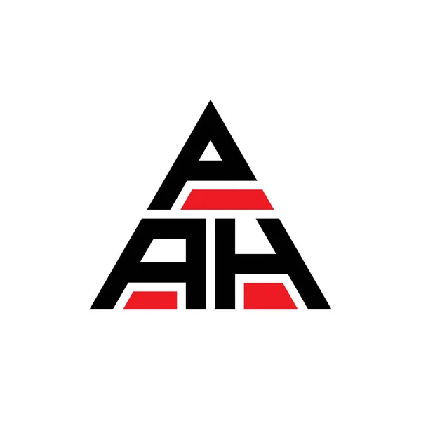 Projeto Logotipo Letra Triângulo Pah Com Forma Triângulo Monograma Design — Vetor de Stock