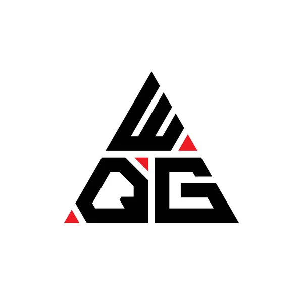 Wqg 삼각형 디자인에 삼각형 있습니다 Wqg 삼각형 디자인 모노그램 Wqg — 스톡 벡터