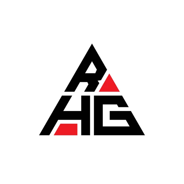 Diseño Del Logotipo Letra Del Triángulo Rhg Con Forma Triángulo — Archivo Imágenes Vectoriales