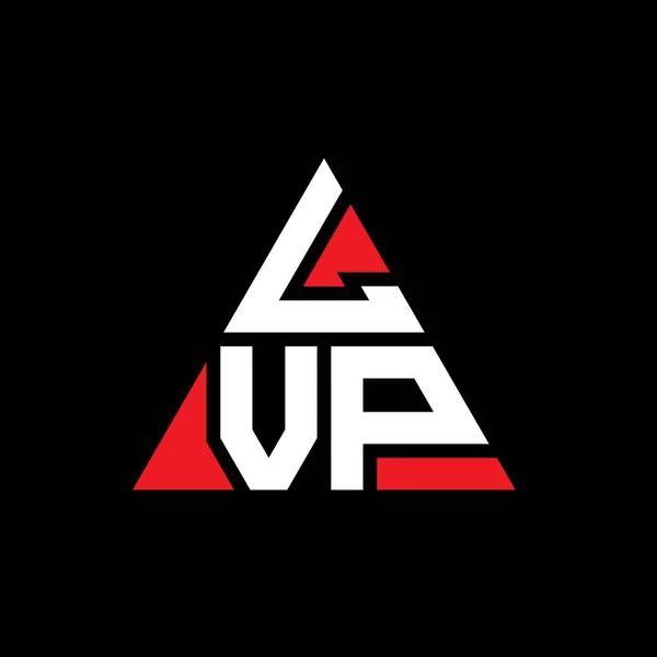 Lvp Трикутний Дизайн Логотипом Букви Формою Трикутника Lvp Трикутник Логотип — стоковий вектор