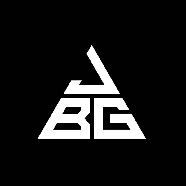Design Del Logo Della Lettera Triangolo Jbg Con Forma Triangolare — Vettoriale Stock