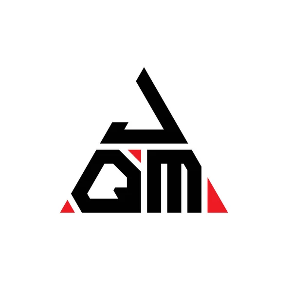 Logo Trójkątnej Litery Jqm Kształcie Trójkąta Logo Trójkąta Jqm Projekt — Wektor stockowy