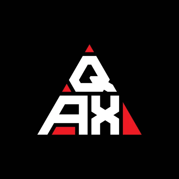 Qax Triangle Lettre Logo Design Avec Forme Triangle Monogramme Conception — Image vectorielle