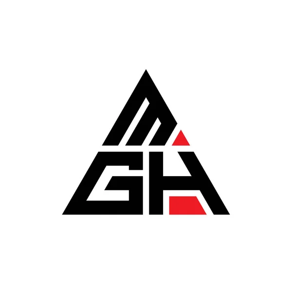 Diseño Del Logotipo Letra Del Triángulo Mgh Con Forma Triángulo — Archivo Imágenes Vectoriales