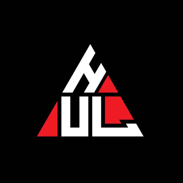 Hul Triangle Letter Logo Design Triangle Shape Hul Triangle Logo — Stock Vector