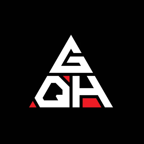 Diseño Del Logotipo Letra Del Triángulo Gqh Con Forma Triángulo — Archivo Imágenes Vectoriales