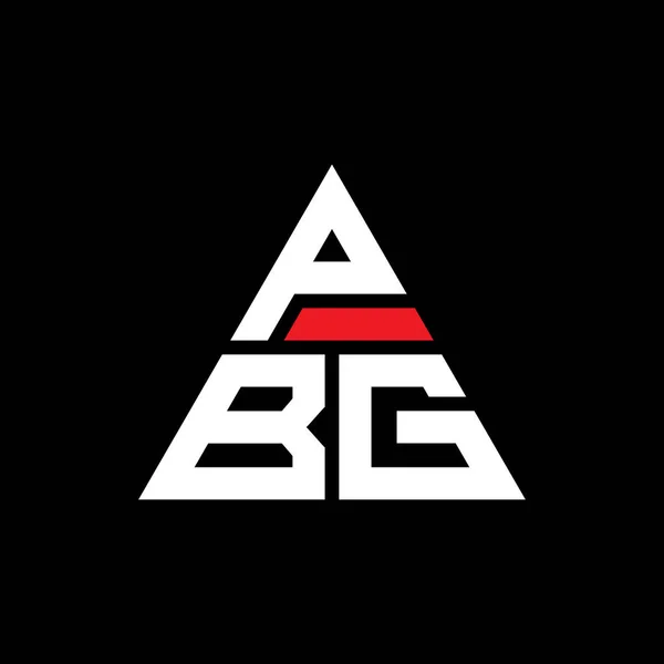 Design Del Logo Della Lettera Triangolo Pbg Con Forma Triangolare — Vettoriale Stock