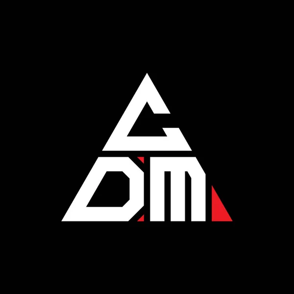 Diseño Del Logotipo Letra Triángulo Cdm Con Forma Triángulo Diseño — Vector de stock