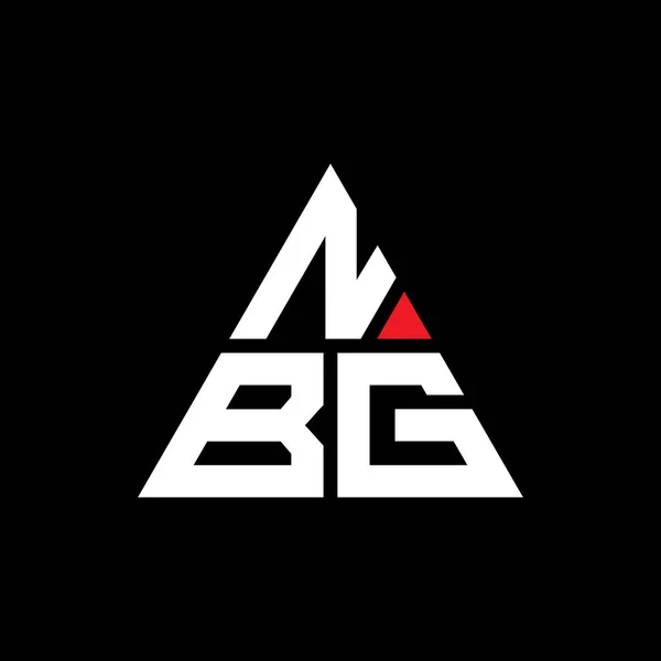 Nbg Dreieck Buchstabe Logo Design Mit Dreieck Form Nbg Dreieck — Stockvektor
