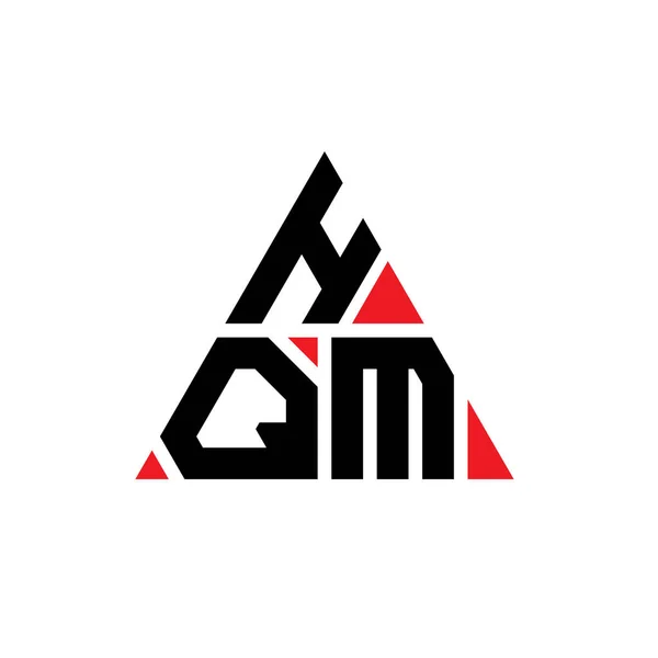 Design Logotipo Letra Triângulo Hqm Com Forma Triângulo Monograma Projeto — Vetor de Stock