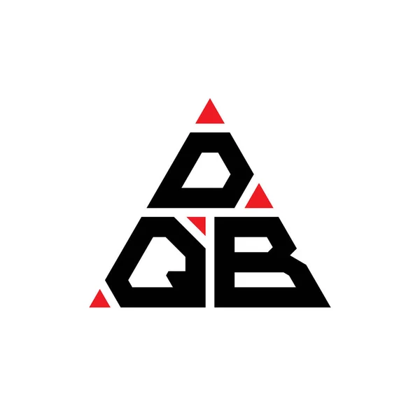 Dqb Dreieck Buchstabe Logo Design Mit Dreieck Form Dqb Dreieck — Stockvektor