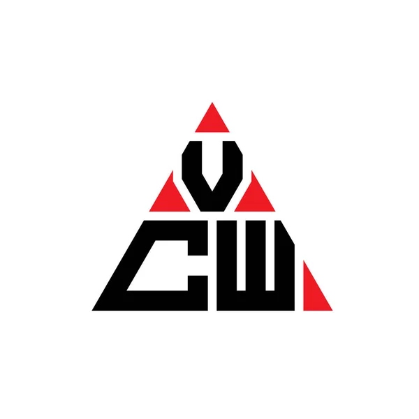 Vcw Треугольник Буквенный Логотип Треугольной Формой Монограмма Дизайна Логотипа Треугольника — стоковый вектор