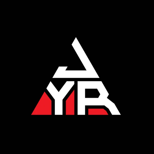 Jyr Triangle Letter Logo Design Triangle Shape Jyr Triangle Logo — Stock Vector