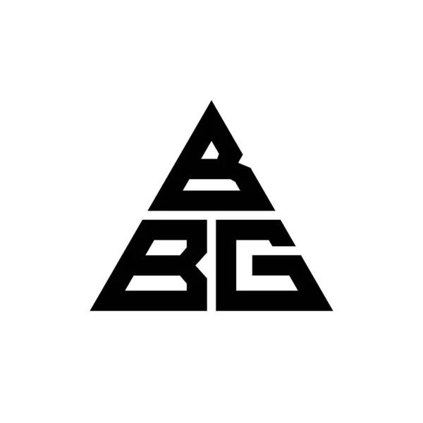 Bbg Triangolo Lettera Logo Design Con Forma Triangolo Monogramma Progettazione — Vettoriale Stock