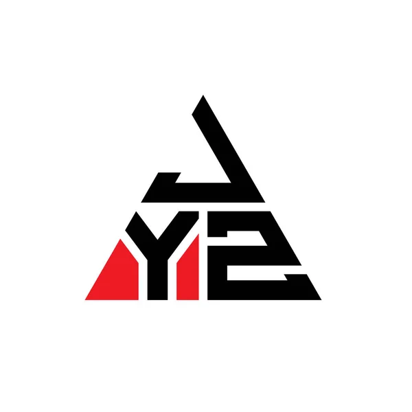 Jyz Triangle Letter Logo Design Triangle Shape Jyz Triangle Logo — Stock Vector