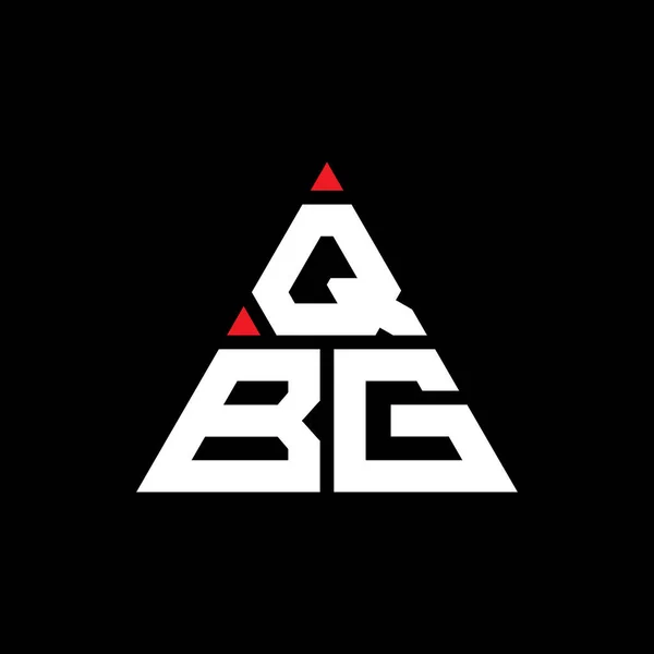 Design Del Logo Della Lettera Triangolo Qbg Con Forma Triangolo — Vettoriale Stock