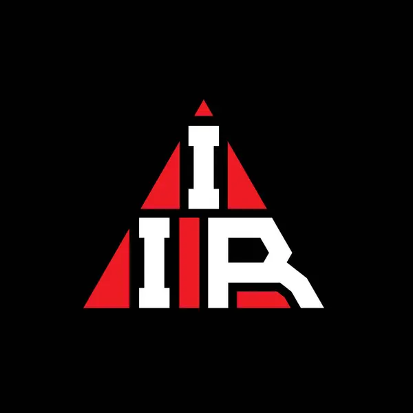 Iir Driehoekig Logo Met Driehoekige Vorm Iir Driehoekig Logo Ontwerp — Stockvector