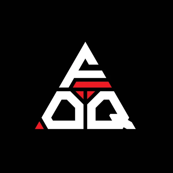 Foq Triangel Bokstav Logotyp Design Med Triangel Form Foq Triangel — Stock vektor