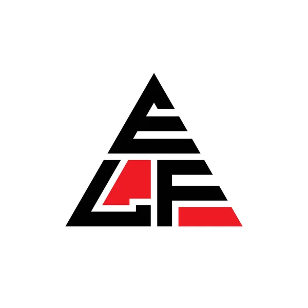 Elf Triangle Letter Logo Design Triangle Shape Elf Triangle Logo — Stock Vector
