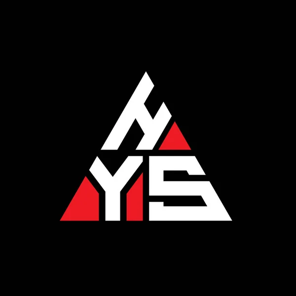 Σχεδιασμός Τριγωνικού Γράμματος Λογότυπο Hys Και Σχήμα Τριγώνου Μονόγραμμα Σχεδίασης — Διανυσματικό Αρχείο