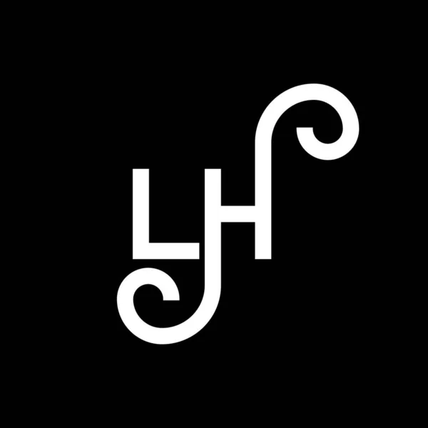 Carta Logo Design Letras Iniciais Logotipo Ícone Abstrato Carta Modelo — Vetor de Stock