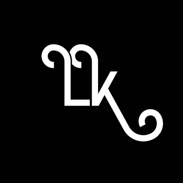Carta Logo Design Letras Iniciais Ícone Logotipo Abstrato Carta Modelo — Vetor de Stock