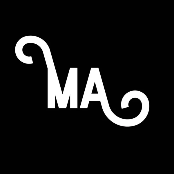 Letter Logo Design Initiala Bokstäver Logotyp Ikon Abstrakt Brev Minimal — Stock vektor
