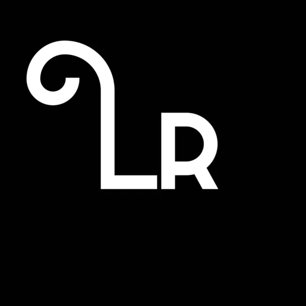 Lp字母标志设计 初始字母Lp标志图标 摘要字母Lp最小标识设计模板 带有黑色的L O字母设计向量 Lp标志 — 图库矢量图片