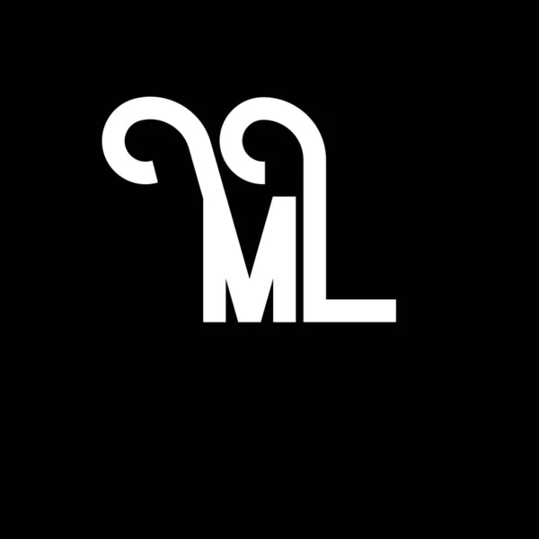 Letter Design Начальные Буквы Значок Логотипа Абстрактная Буква Минимального Дизайна — стоковый вектор