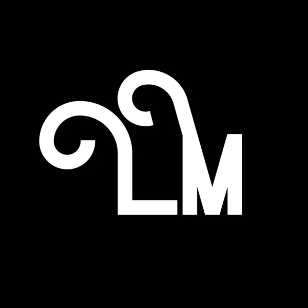 Projekt Logo Listu Początkowe Litery Ikona Logo Streszczenie Litery Minimalny — Wektor stockowy