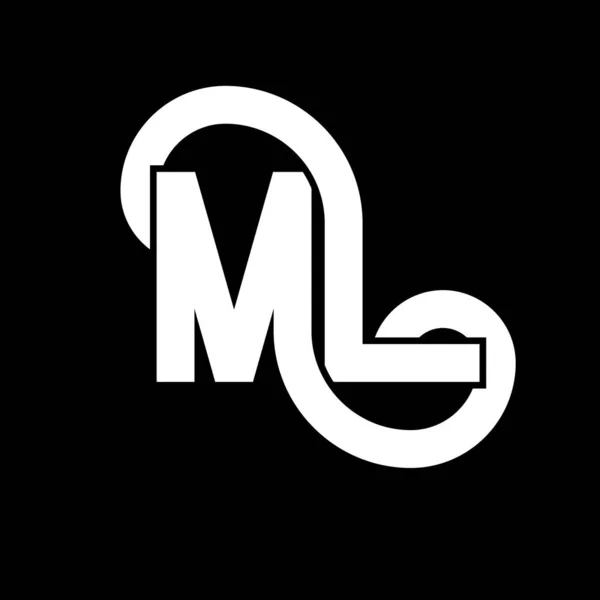 Carta Logo Design Letras Iniciais Ícone Logotipo Letra Abstrata Modelo —  Vetores de Stock