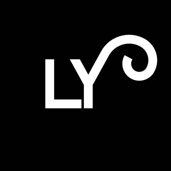 Diseño Logo Letter Letras Iniciales Logo Icon Carta Abstracta Plantilla — Vector de stock