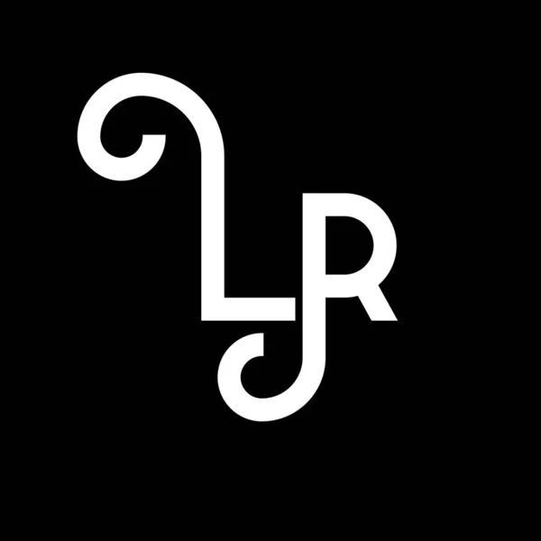 Carta Logo Design Letras Iniciais Logotipo Ícone Letra Abstrata Modelo — Vetor de Stock