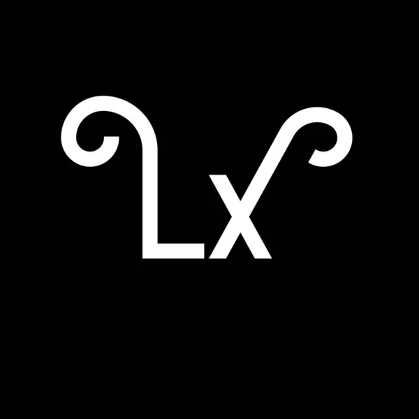 Letter Logo Design Initiala Bokstäver Logotyp Ikon Abstrakt Bokstav Minimal — Stock vektor