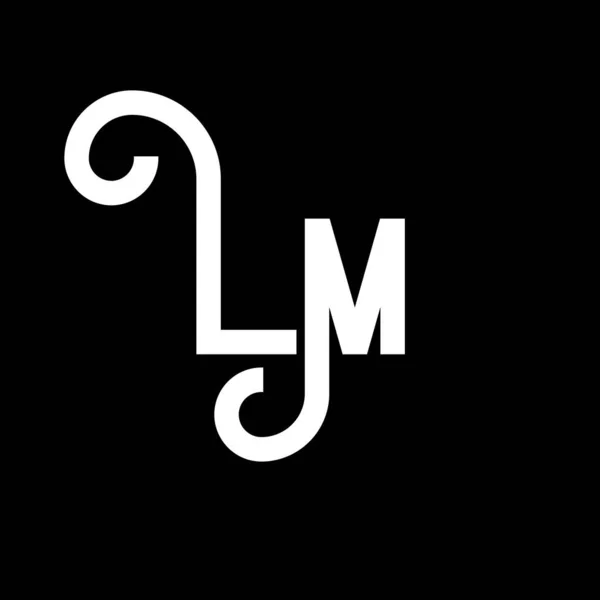 Carta Logo Design Letras Iniciais Ícone Logotipo Modelo Design Logotipo — Vetor de Stock