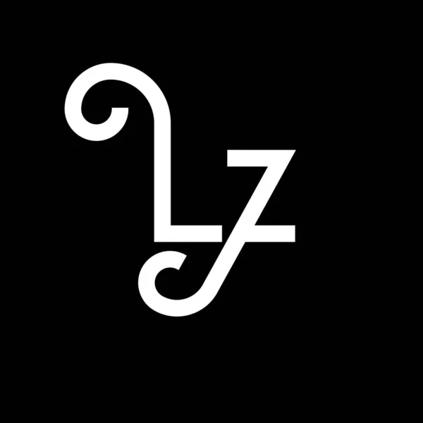 Lettre Logo Design Lettres Initiales Icône Logo Lettre Abstraite Modèle — Image vectorielle