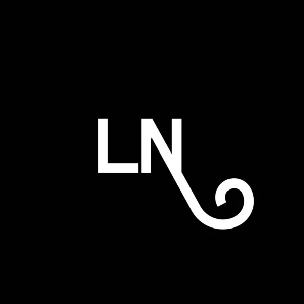 Letter Design Начальные Буквы Значок Логотипа Абстрактная Буква Минимальный Шаблон — стоковый вектор