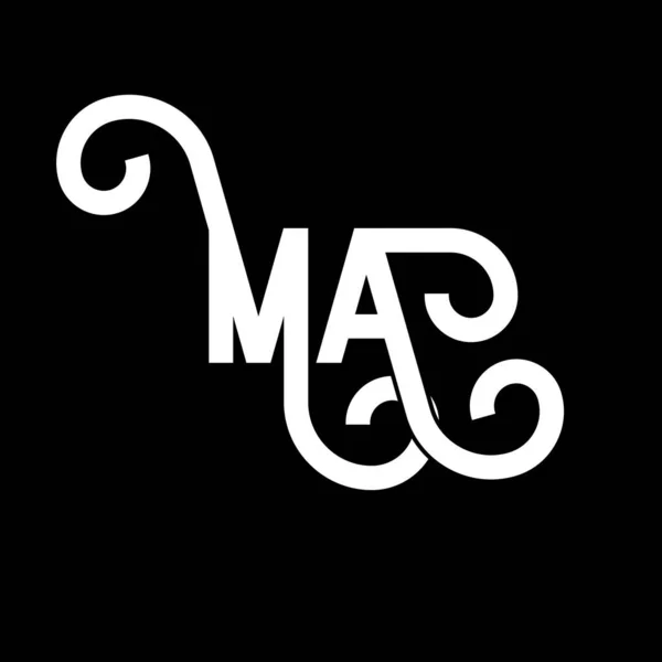 Mektup Logosu Tasarımı Baş Harfler Logo Simgesi Soyut Harf Minimal — Stok Vektör