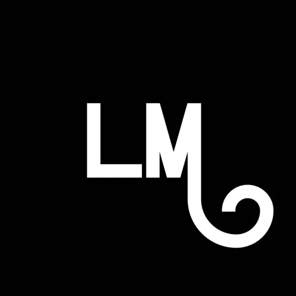Letter Design Начальные Буквы Иконка Логотипа Абстрактная Буква Минимальный Шаблон — стоковый вектор