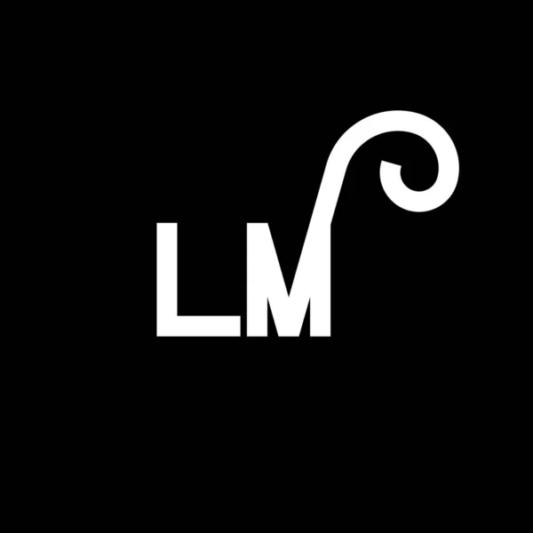 Letter Design Начальные Буквы Иконка Логотипа Абстрактная Буква Минимальный Шаблон — стоковый вектор