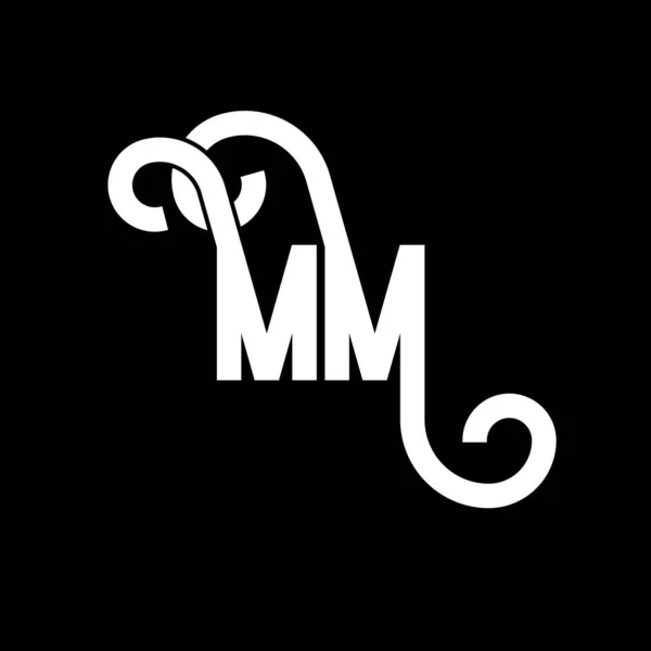 Letter Logo Design Anfangsbuchstaben Logo Symbol Abstrakter Buchstabe Minimale Logo — Stockvektor