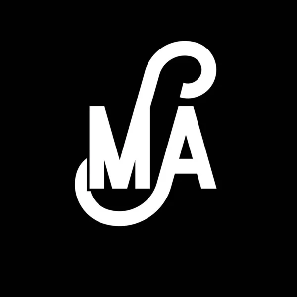 Lettera Logo Design Lettere Iniziali Logo Icona Lettere Astratte Modello — Vettoriale Stock