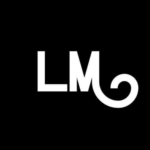 Letter Logo Design Lettere Iniziali Icona Del Logo Lettera Astratta — Vettoriale Stock