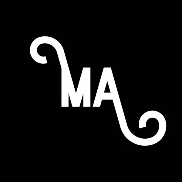 Projekt Logo Pisma Początkowe Litery Ikona Logo Streszczenie Litery Minimalny — Wektor stockowy