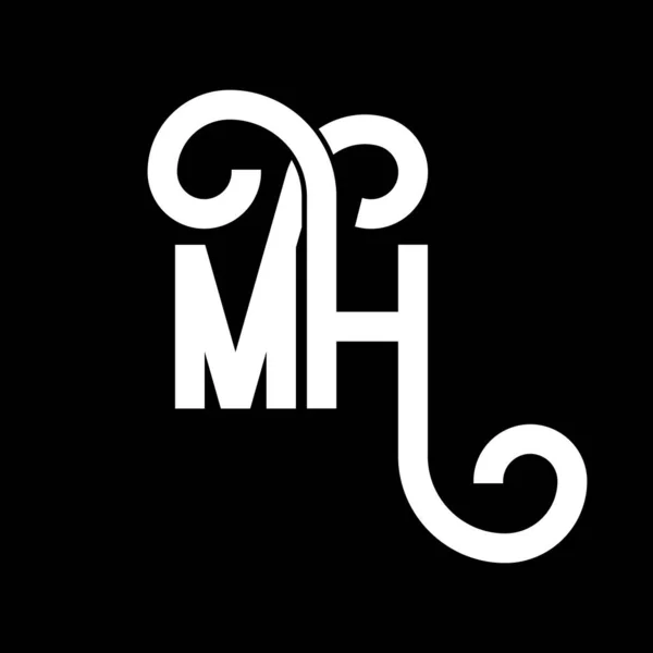 Projekt Logo Listu Początkowe Litery Ikona Logo Litera Abstrakcyjna Minimalny — Wektor stockowy